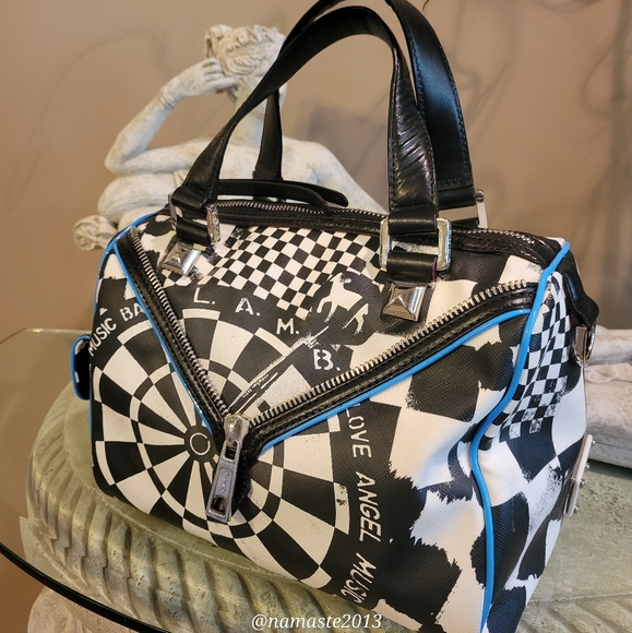 L.A.M.B. by Gwen Stefani Worthington Bristol Dartboard Bag Luxury Designer #515 - Picture 3 of 16